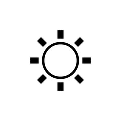 Poster - Sun sign icon. Element of weather sign for mobile concept and web apps icon. Thin line icon for website design and development, app development
