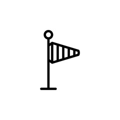 Poster -  vane sign icon. Element of weather sign for mobile concept and web apps icon. Thin line icon for website design and development, app development