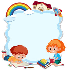 Wall Mural - A cute children border