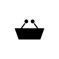 Poster - shop basket icon. Element of simple icon. Premium quality graphic design icon. Signs and symbols collection icon for websites, web design, mobile app