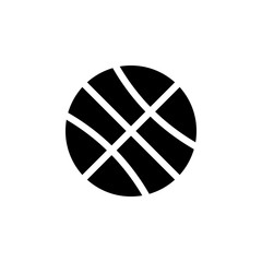 Aufkleber - basketball icon. Element of simple icon. Premium quality graphic design icon. Signs and symbols collection icon for websites, web design, mobile app