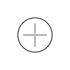 Poster - plus sign icon. Element of simple icon in material style for mobile concept and web apps. Thin line icon for website design and development, app development