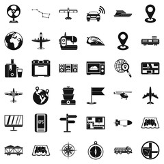 Poster - Technology icons set. Simple style of 36 technology vector icons for web isolated on white background