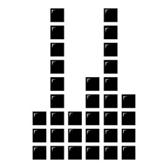 Poster - Equalizer icon . Simple illustration of equalizer vector icon for web design isolated on white background