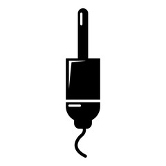 Poster - Jack cable icon . Simple illustration of jack cable vector icon for web design isolated on white background