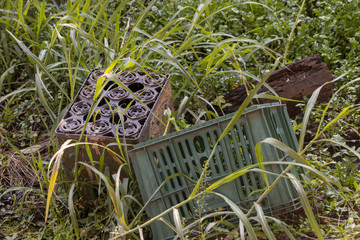 Two Green Crates