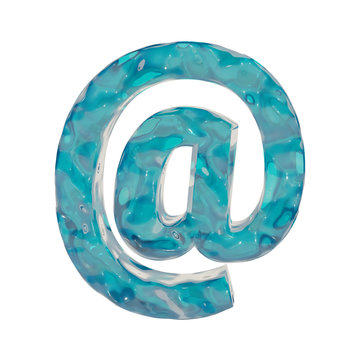Liquid symbol, 3D rendering