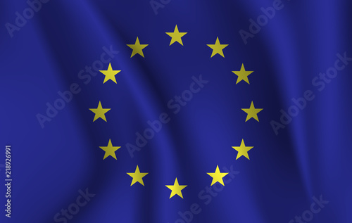 Foto European Union flag , EU flag in Illustration