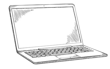 Poster - Notebook doodle - sketch style black and white illustration