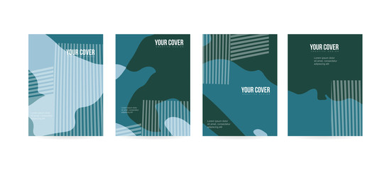 Minimal cover concept for brochure or card design