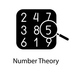 Sticker - Number theory glyph icon