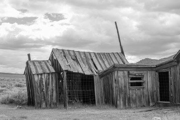 A Crumbling House in the Ghost Town of Bodie Located in California's Eastern Sierra Mountains