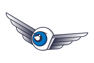 eye with wings icon