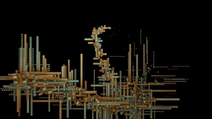 Poster - Abstract animation of cubes.