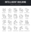 © M.Style - Set Vector Line Icons of Intelligent Building.
