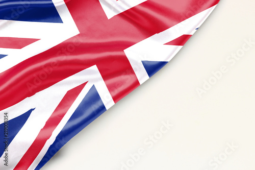 Cuadros en Lienzo Flag of Great Britain with place for text