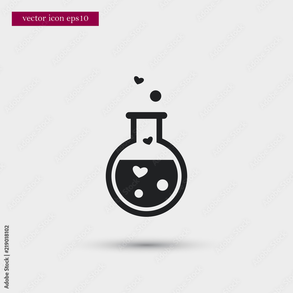 Potion icon. Simple magic element illustration. Chemistry symbol design ...