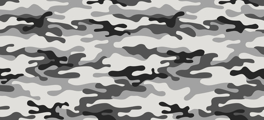 Wall Mural - texture military camouflage repeats seamless army gray black hunting