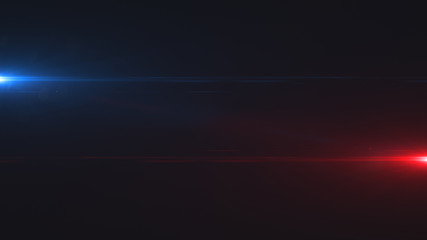 Poster - lens flare. cinematic background with digital flashes of light on the sides. template with bright gl