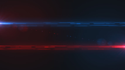 Poster - lens flare. cinematic background with digital flashes of light on the sides. template with bright gl