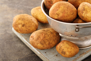 Wall Mural - preparing fresh potatoes