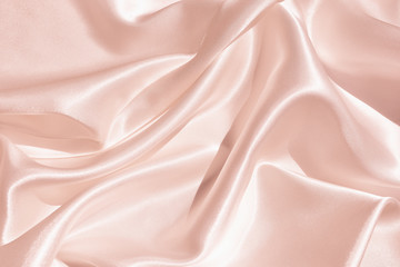Wall Mural - The texture of the satin fabric of pink color for the backgroundит