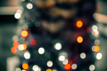 Canvas Print - defocused bokeh lights