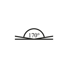Angle Of 170 Degrees Icon