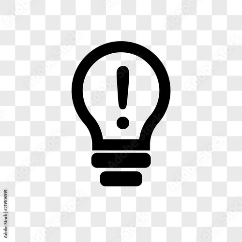 Idea vector icon on transparent background, Idea icon , Buy