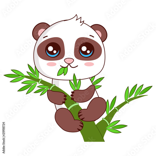 What Eats A Baby Panda? Vector Illustration Of Cute Baby ...