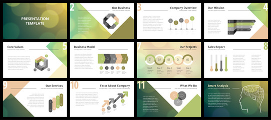 Wall Mural - business presentation templates