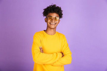 Sticker - Portrait of a young afro american man