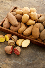 Wall Mural - preparing fresh potatoes