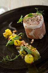 Canvas Print - ham hock terrine appetizer