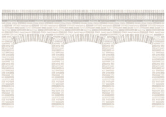 Wall Mural - Vintage arcade of the masonry. Wall and facade