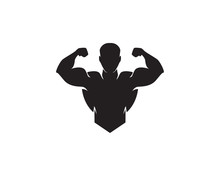 Fitness Logo Design Vector Illustrationicon
