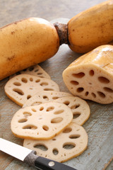 Sticker - preparing lotus root vegetable