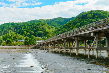 Wall Mural - japanese beautiful bridge in kyoto ( No.4597 )	