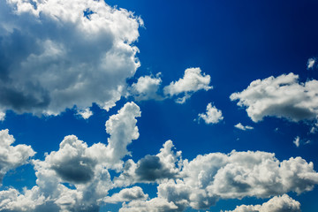 Blue sky background with clouds