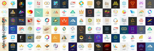 Fotomural Abstract logos mega collection. Geometrical abstract logos