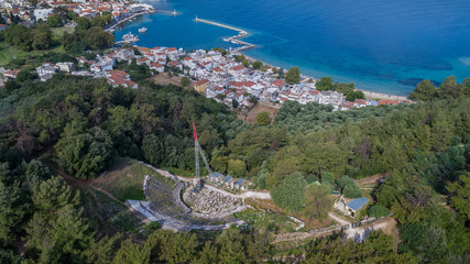 Wall Mural - ancient theater. Limenas, Thassos