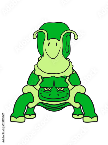 Schildkrote 2 Freunde Team Paar Langsam Von Vorne Suss Niedlich Schnecke Schleimig Klein Schneckenhaus Kriechen Comic Cartoon Clipart Lustig Wall Mural Style O Mat