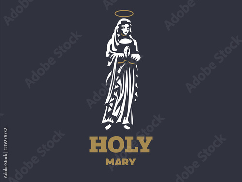 Cuadros en Lienzo The holy virgin Mary with a halo above her head