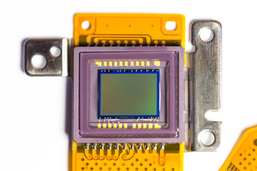 Macro of a digital camera photo sensor chip