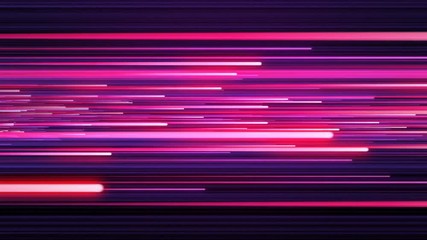 Wall Mural - Pink-Blue Beautiful Neon Tubes Illuminating Color Rain Seamless. Digital Design Concept. Looped 3d Animation of Glowing Lines 4k Ultra HD 3840x2160.