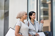 © ReeldealHD images - Muslim friends window shopping