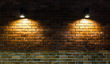 Fototapeta Mapy - Light on brick wall.