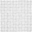Black grid on white seamless vector background texture. Hand drawn doodle lines.