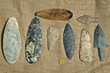 Collection of Authentic Mayan Artifacts - Arrowheads