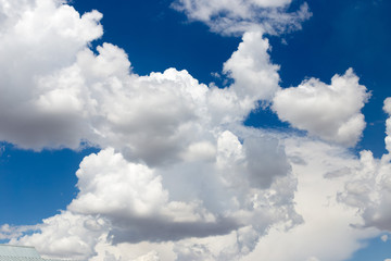 Blue sky background with clouds